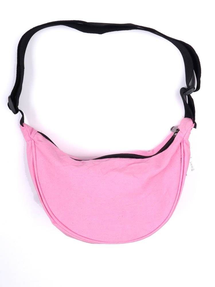 Bolso Media Luna de Loneta Root BOHC35 color Rosa
