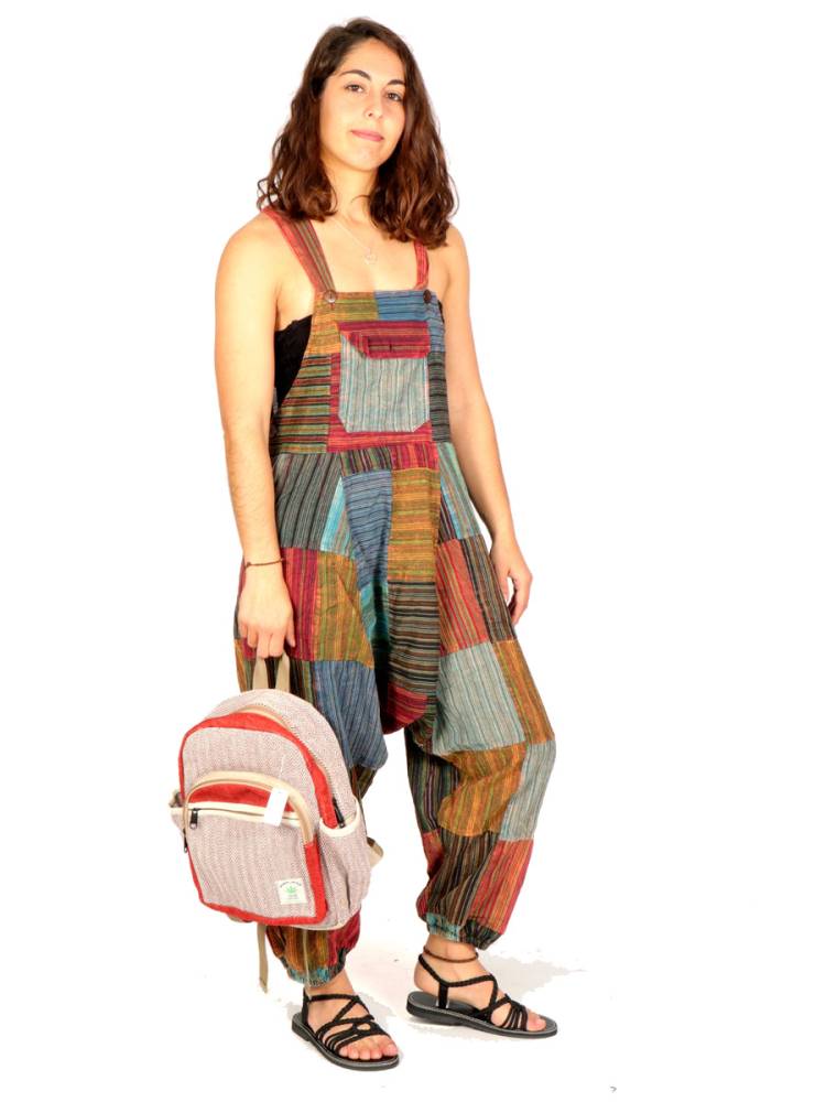 Mochila de Cáñamo Mediana Bicolor BOKA34