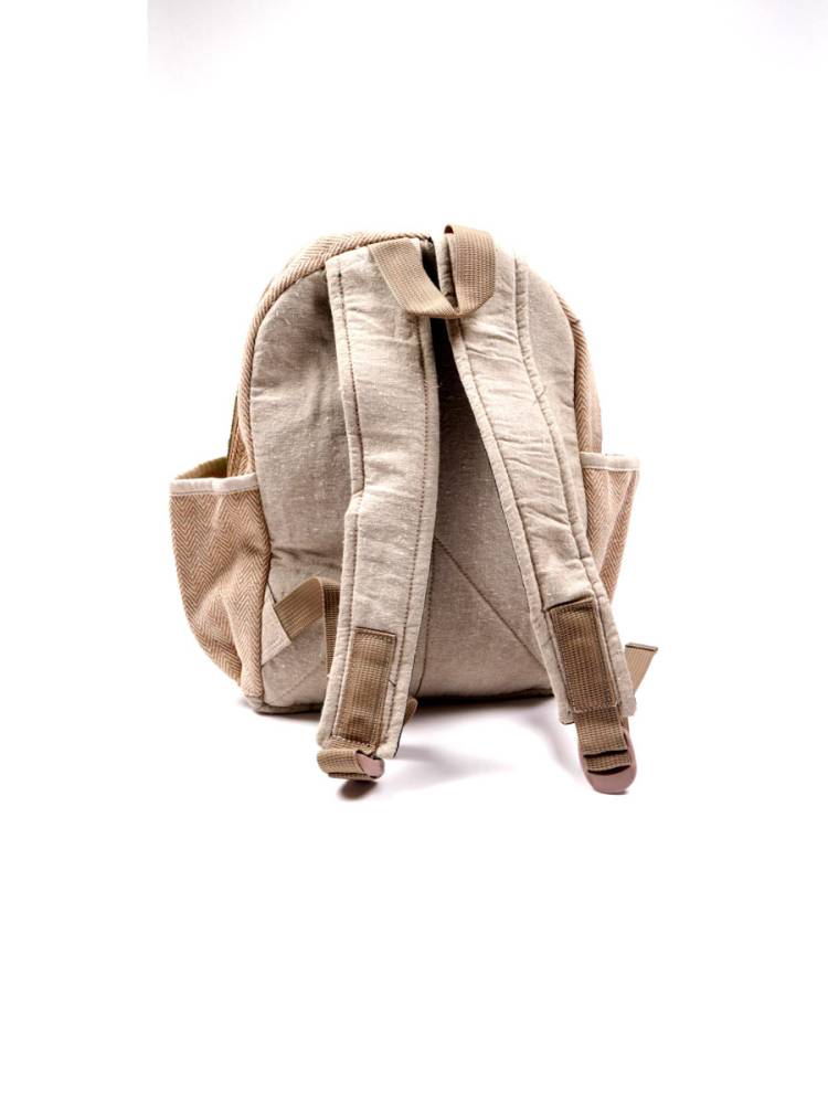 Mochila de Cáñamo Mediana Bicolor BOKA34