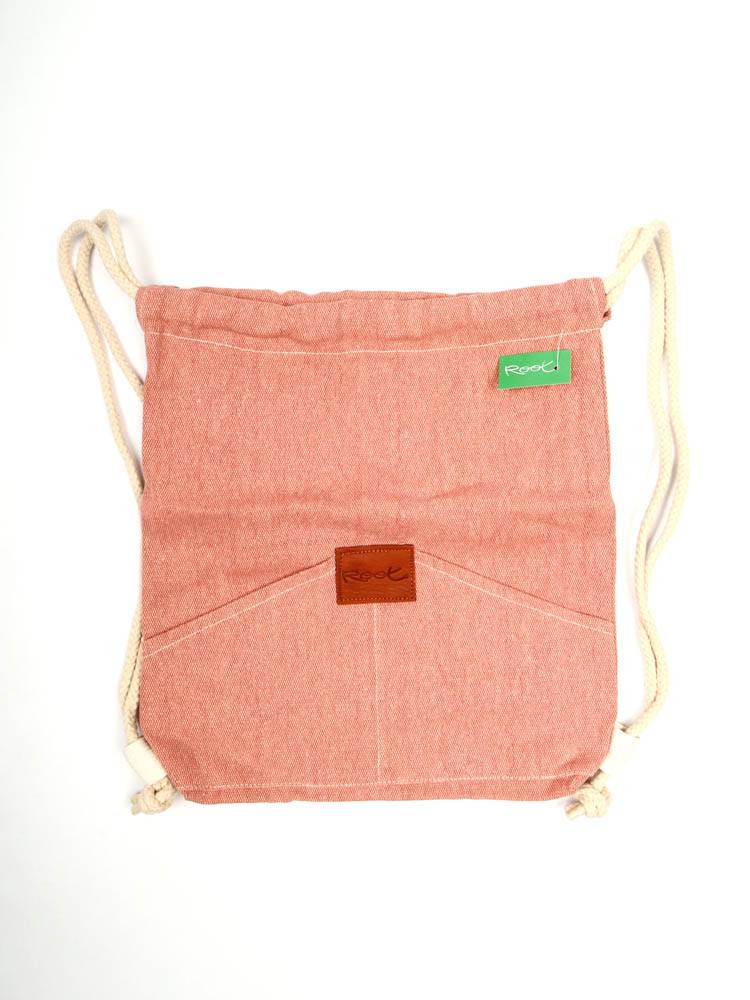 Mochila de Loneta con Cordones de Root BOTH01 color Salmon
