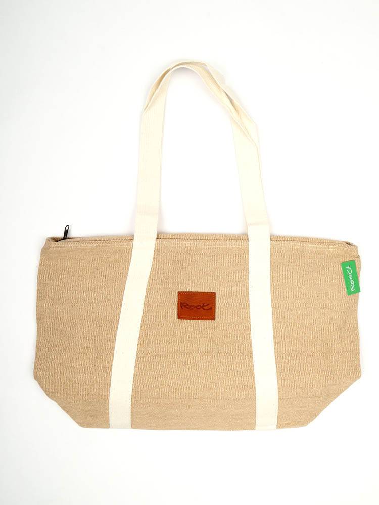 Bolso capazo de Loneta Root BOTH02 color Marrón cl