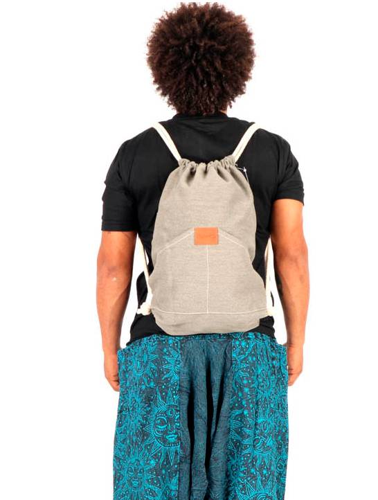 Mochila de Loneta con Cordones Grande de Root BOTH03