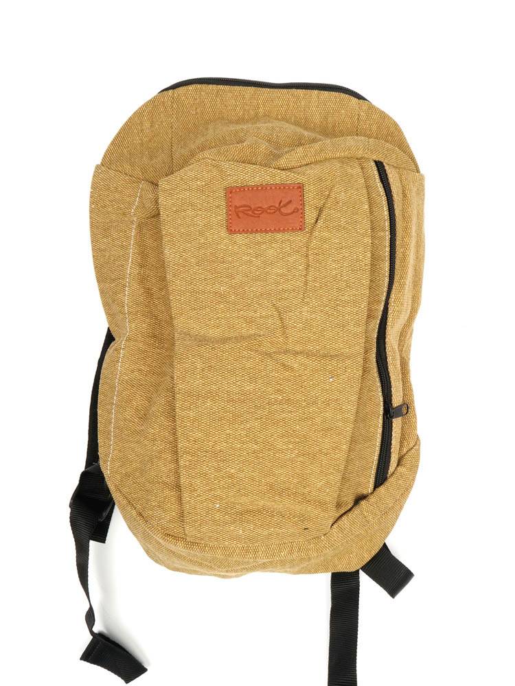 Mochila urbana de loneta resistente Root BOTH04 color Mostaza