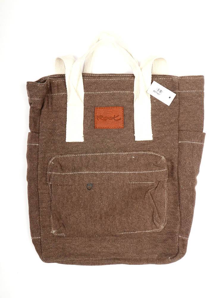 Mochila bolso convertible de loneta Root BOTH07 color Marrón os