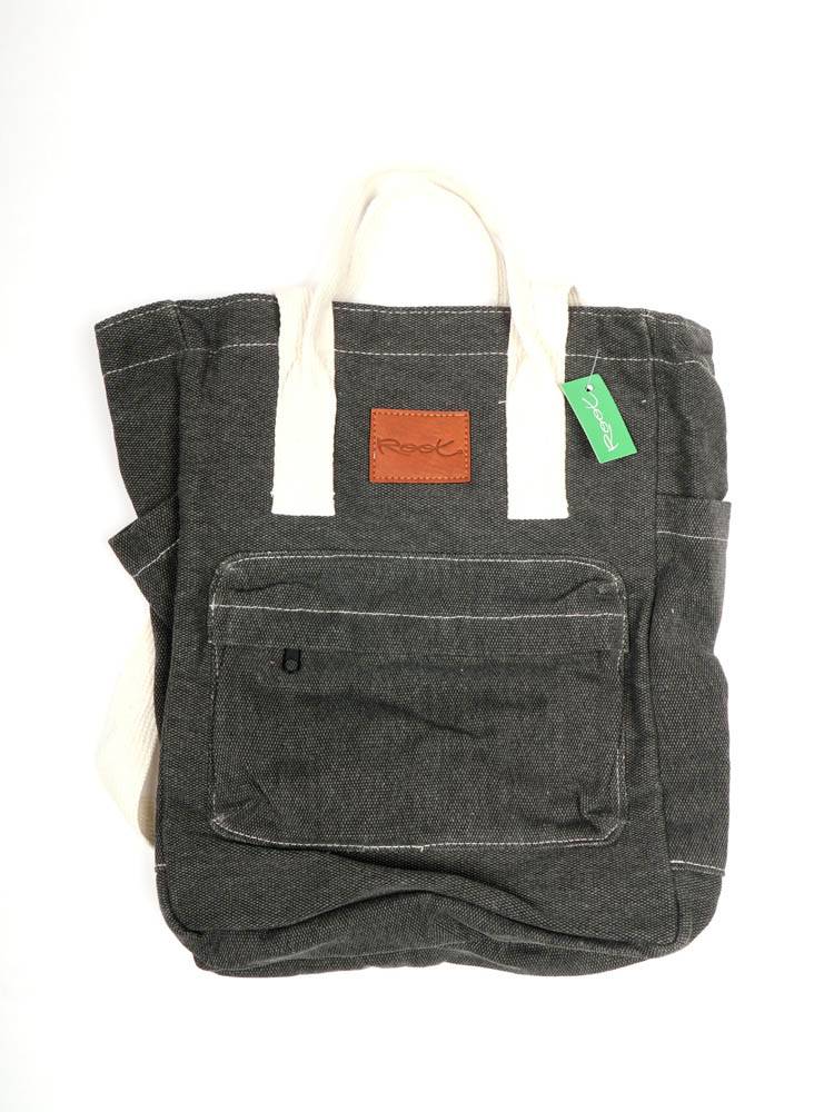 Mochila bolso convertible de loneta Root BOTH07 color Negro
