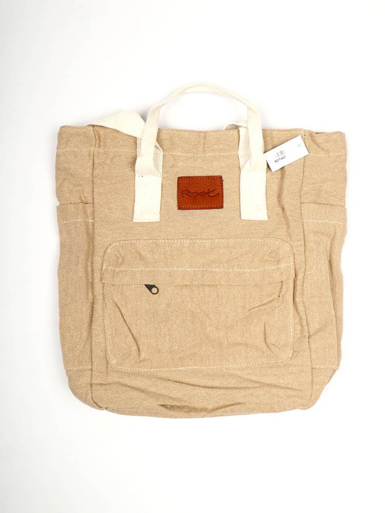 Mochila bolso convertible de loneta Root BOTH07 color Marrón cl