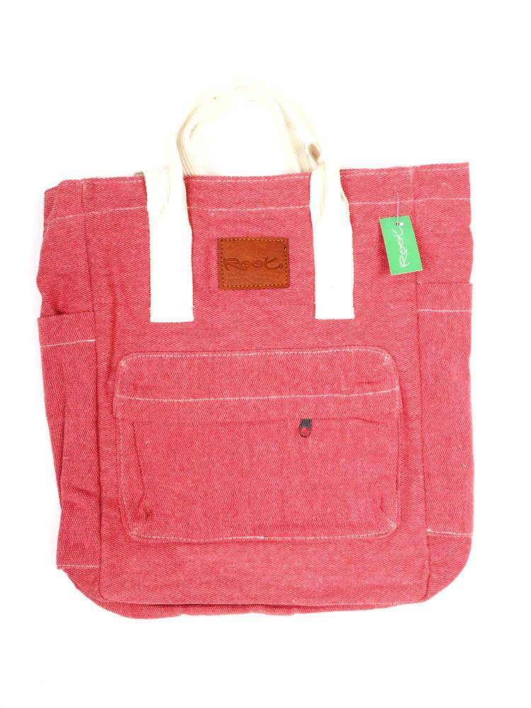 Mochila bolso convertible de loneta Root BOTH07 color Rojo