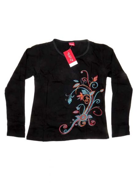 Modelo: Negro Camisetas de Manga Larga - Camiseta con manga larga con CAEV21 - Modelo Negro