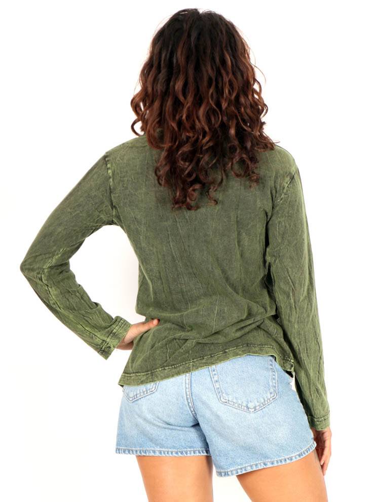 Camiseta Bicolor Yin Yang Lavada a la Piedra CAEV47