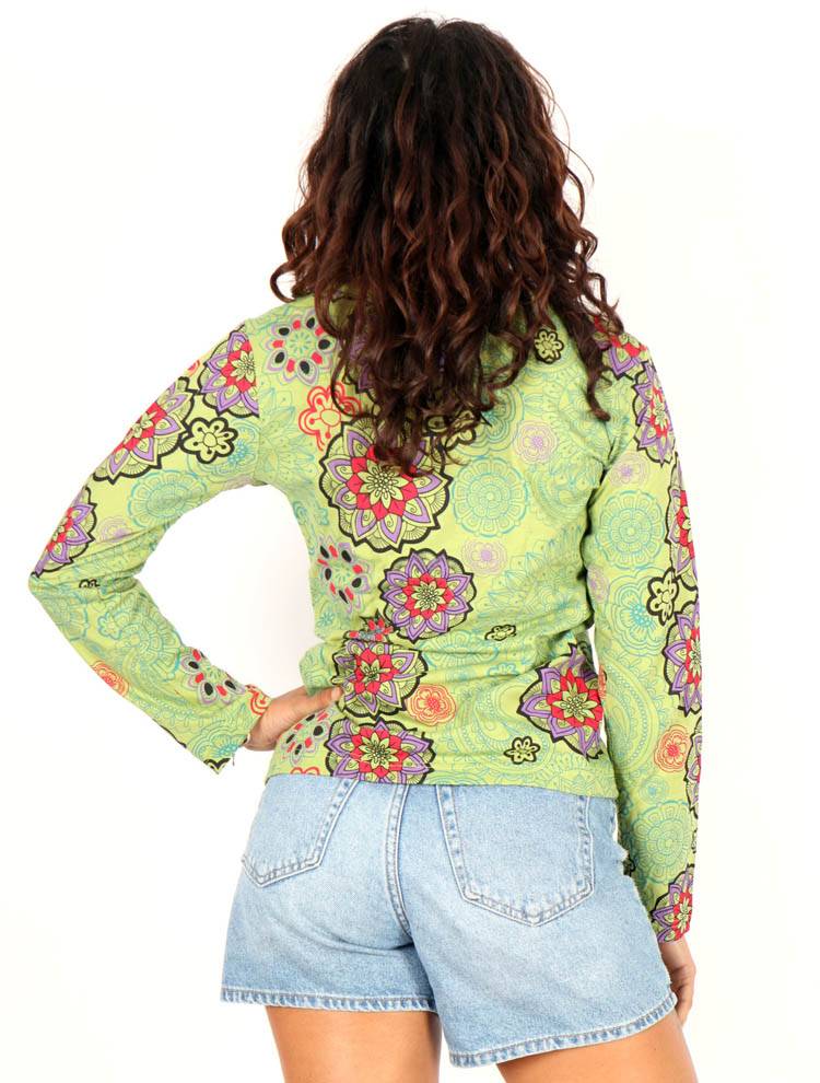 Camiseta estampado mandalas de colores CAEV50