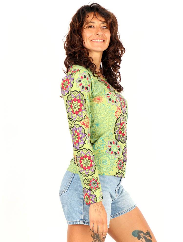 Camiseta estampado mandalas de colores CAEV50