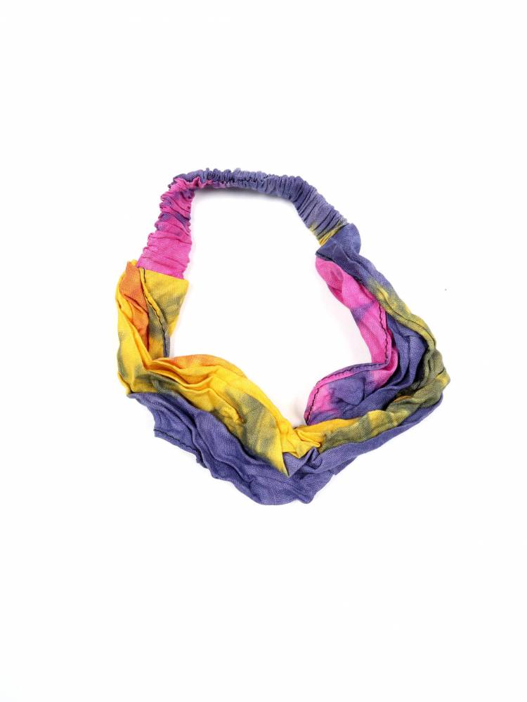 Cinta-Banda Tie Dye ancha con elástico [CEPN02] para comprar al por Mayor o Detalle en la categoría de Cintas Palos y Pinchos -  Accesorios Pelo