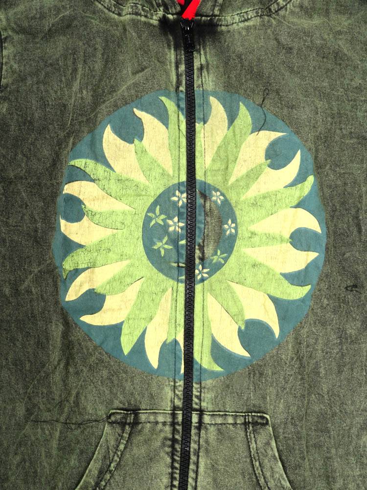 Sudadera sol y luna de espíritu libre CHEV101