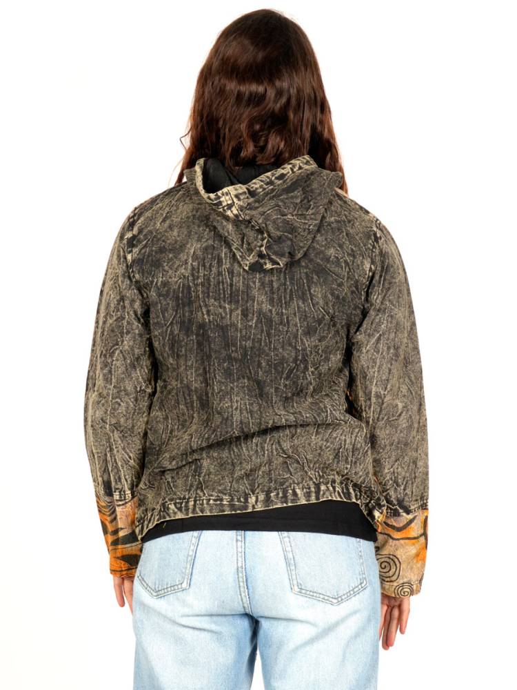 Chaqueta Lavada a la Piedra con Estampados Étnicos CHEV114