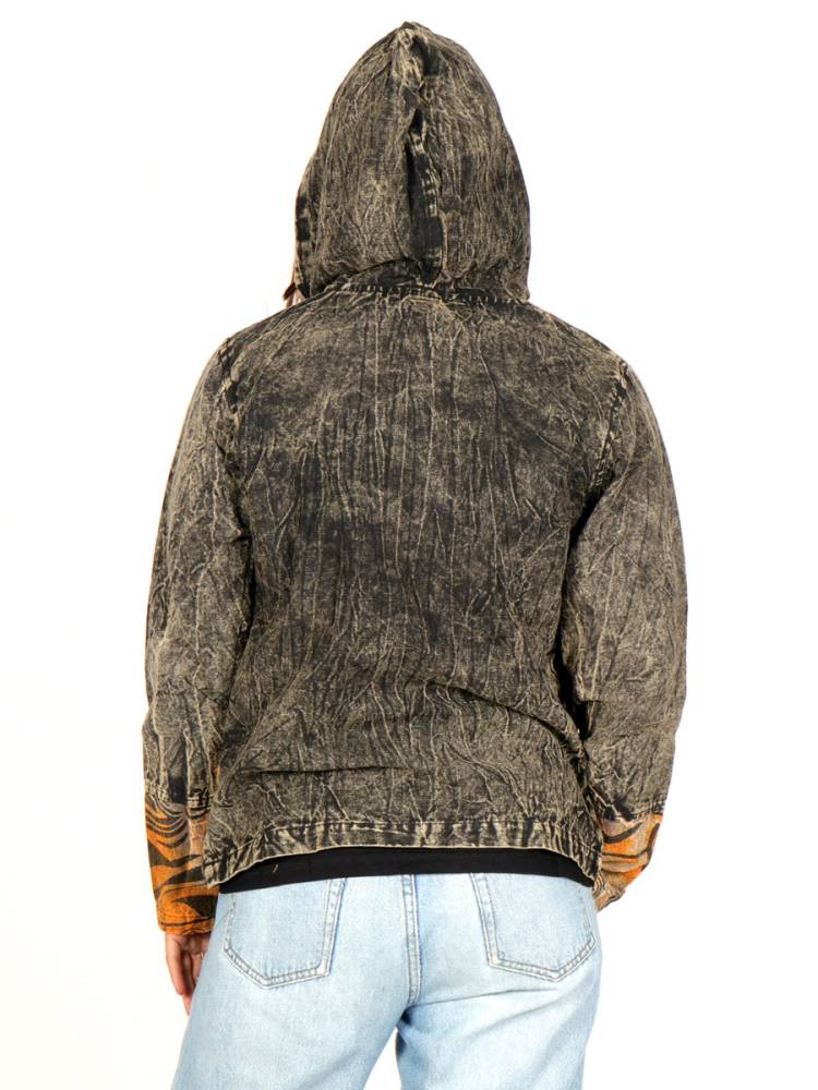 Chaqueta Lavada a la Piedra con Estampados Étnicos CHEV114