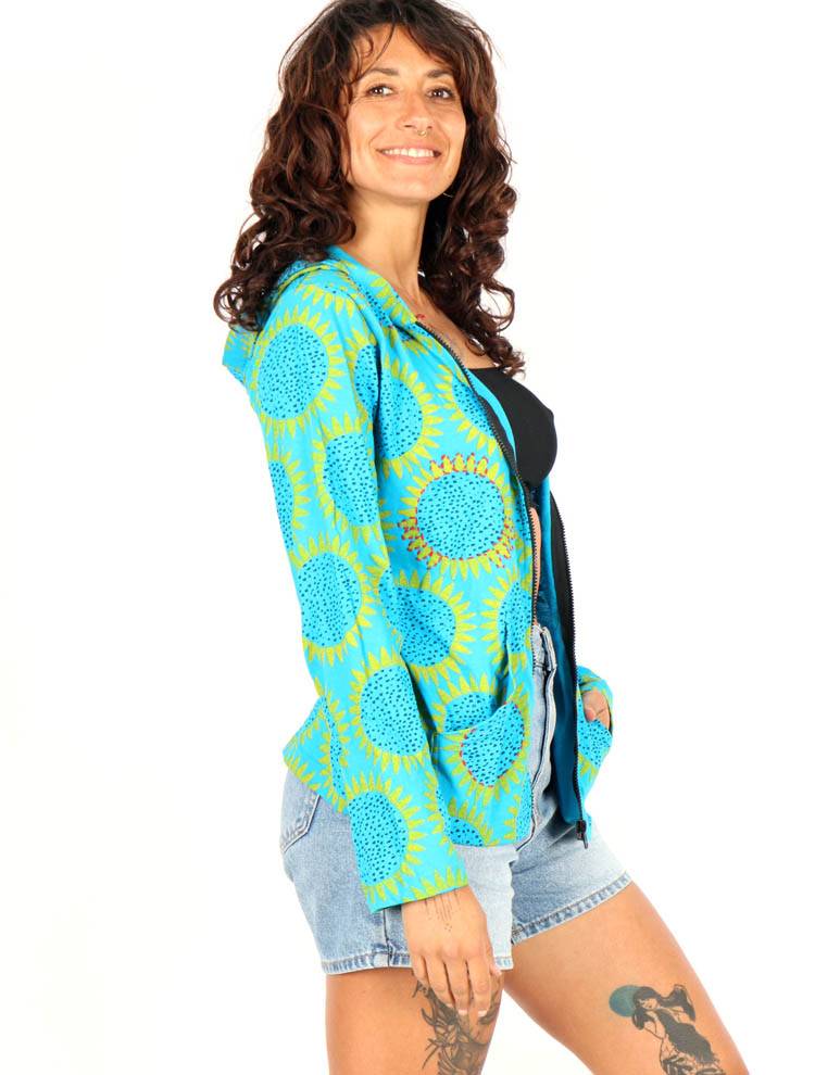 Sudadera de soles con detalles en crochet CHEV98