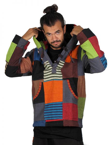 Sudadera Hippie Patchwork. CHHC29 ZAS