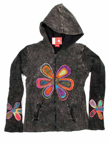 Modelo: Negro Chaquetas/ Abrigos - Sudadera de algodón CHHC33 - Modelo Negro