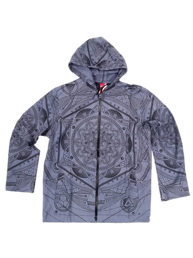 Sudadera Chaqueta Mandala Boho CHHC57 color Gris