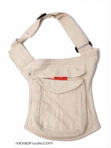 Modelo: Crudo Riñoneras y Cartucheras Hippies - Bolso para cintura y/o hombro CIHC02 - Modelo Crudo