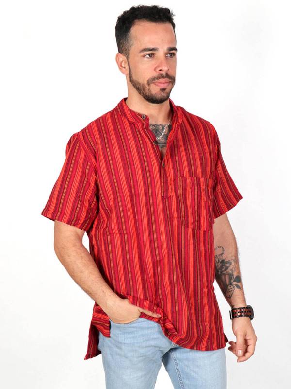 camisas hippies hombre