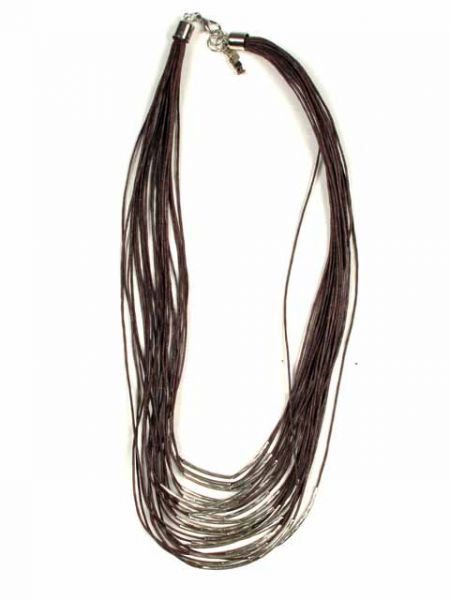 Modelo: Negro Collares Hippie Étnico - Collar étnico multivuelta COPA11 - Modelo Negro