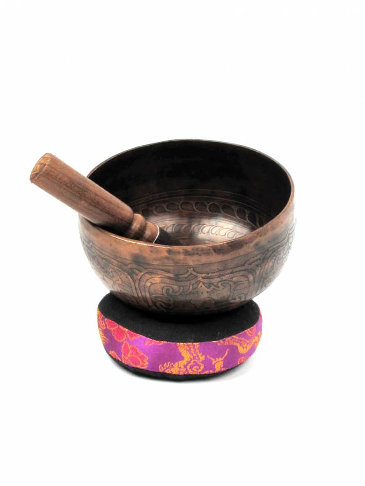 Cuenco Tibetano Grabado 15cm - Singhing Bowl [DSG2S] para comprar al por Mayor o Detalle en la categoría de Decoración Etnica