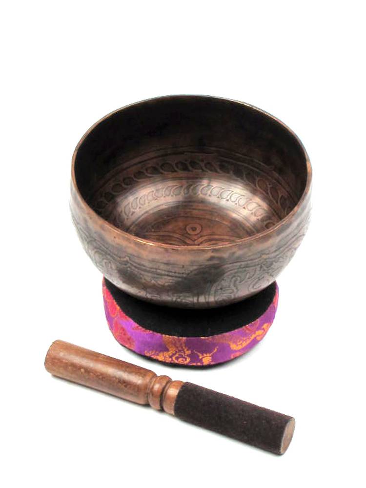Cuenco Tibetano Grabado 20cm - Singhing Bowl [DSG4S] para comprar al por Mayor o Detalle en la categoría de Decoración Etnica