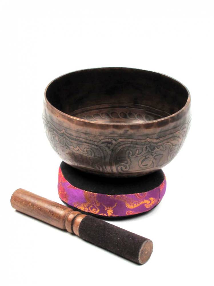 Cuenco Tibetano Grabado 25cm - Singhing Bowl [DSG5S] para comprar al por Mayor o Detalle en la categoría de Decoración Etnica
