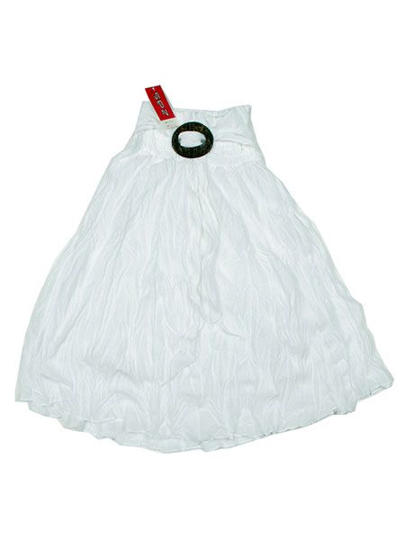 Modelo: Blanco Faldas Hippie Étnicas - Falda 100% algodón FAAL02 - Modelo Blanco