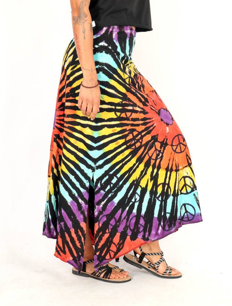 Falda Hippie larga Tie Dye Circular FAEV26
