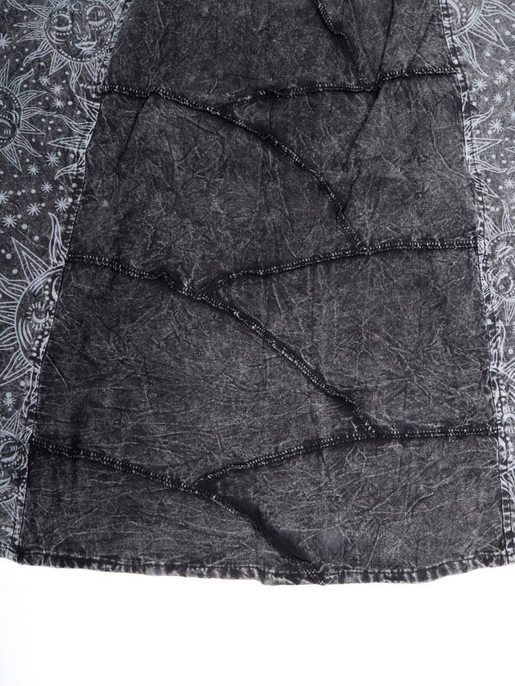 Falda patchwork sol y luna con esencia bohemia FAEV37