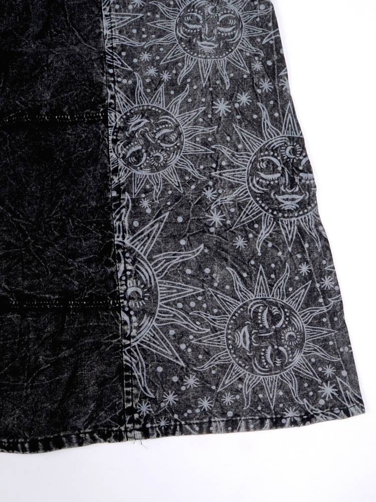 Falda patchwork sol y luna con esencia bohemia FAEV37