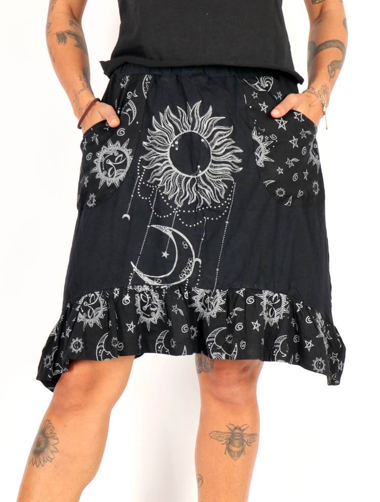 Falda sol y luna de aire místico FAEV39