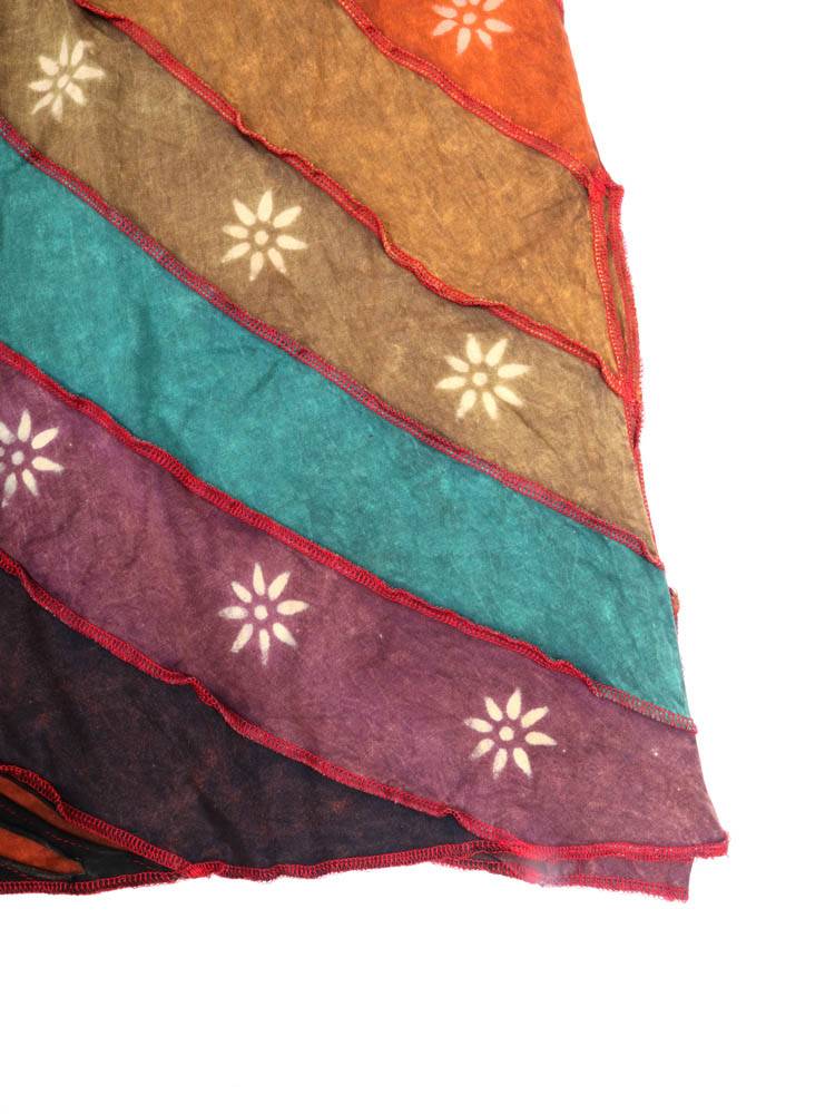 Falda larga patchwork espíritu libre FAEV45