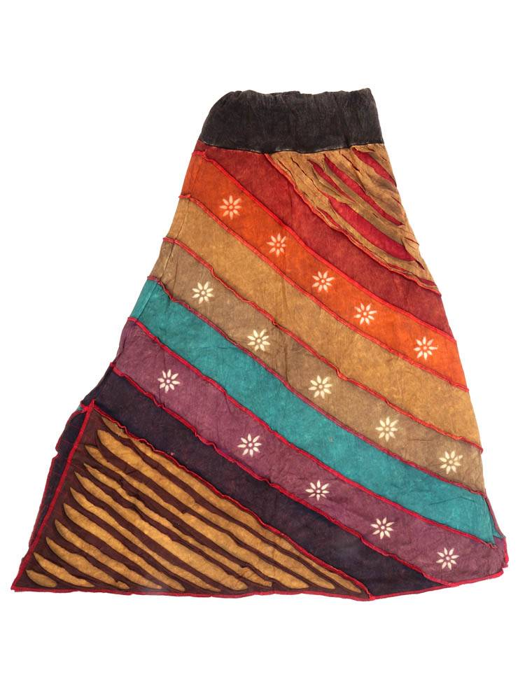 Falda larga patchwork espíritu libre FAEV45