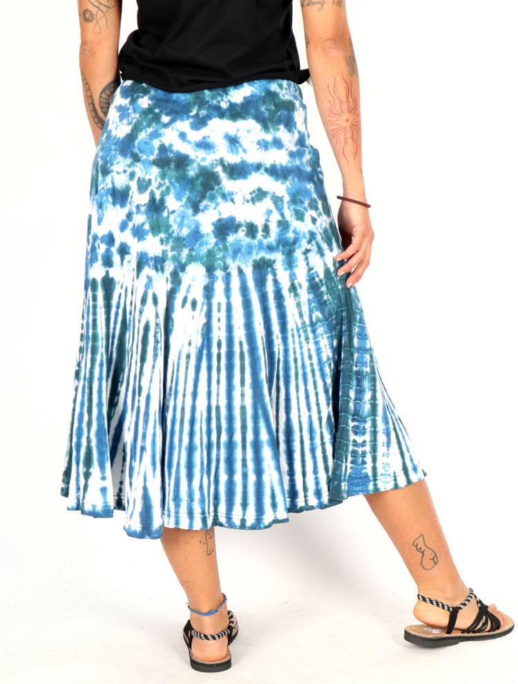 Falda midi tie-dye sol y luna FAEV46