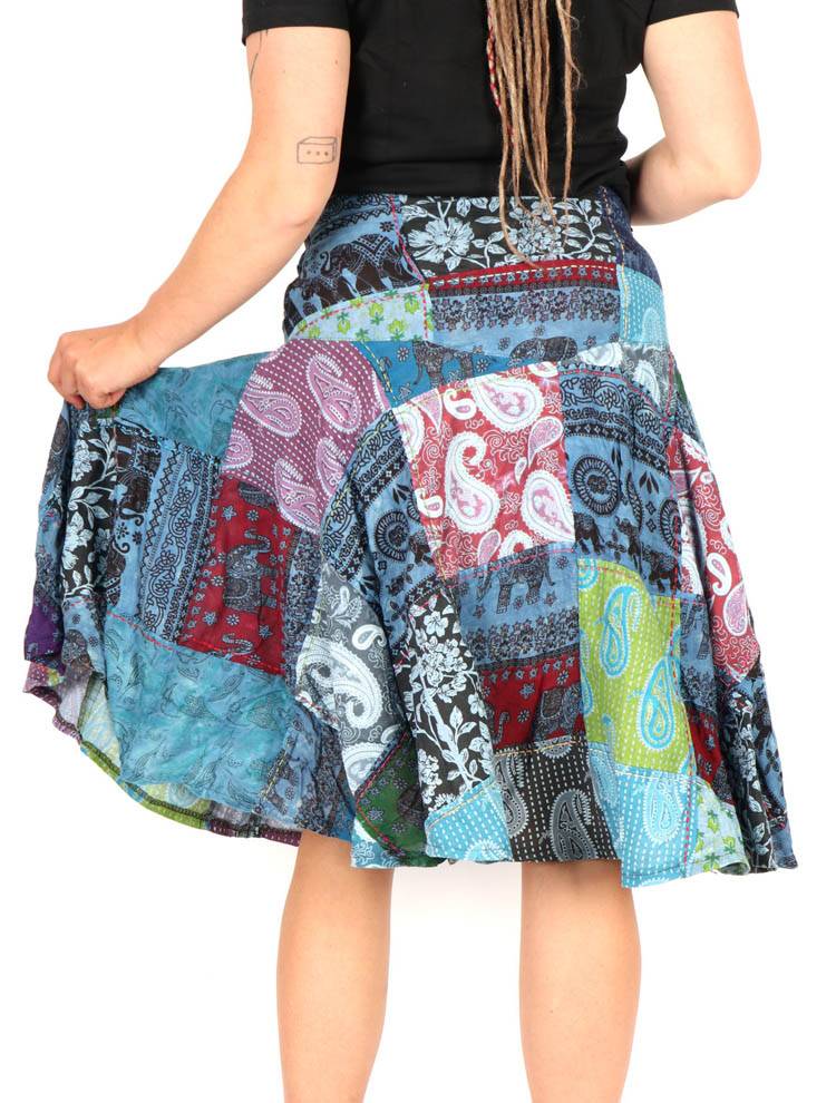 Falda patchwork alma viajera FAEV47