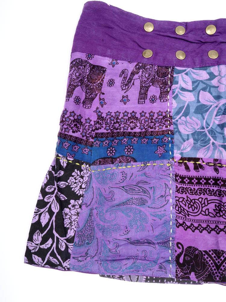 Minifalda patchwork carácter único FAEV48