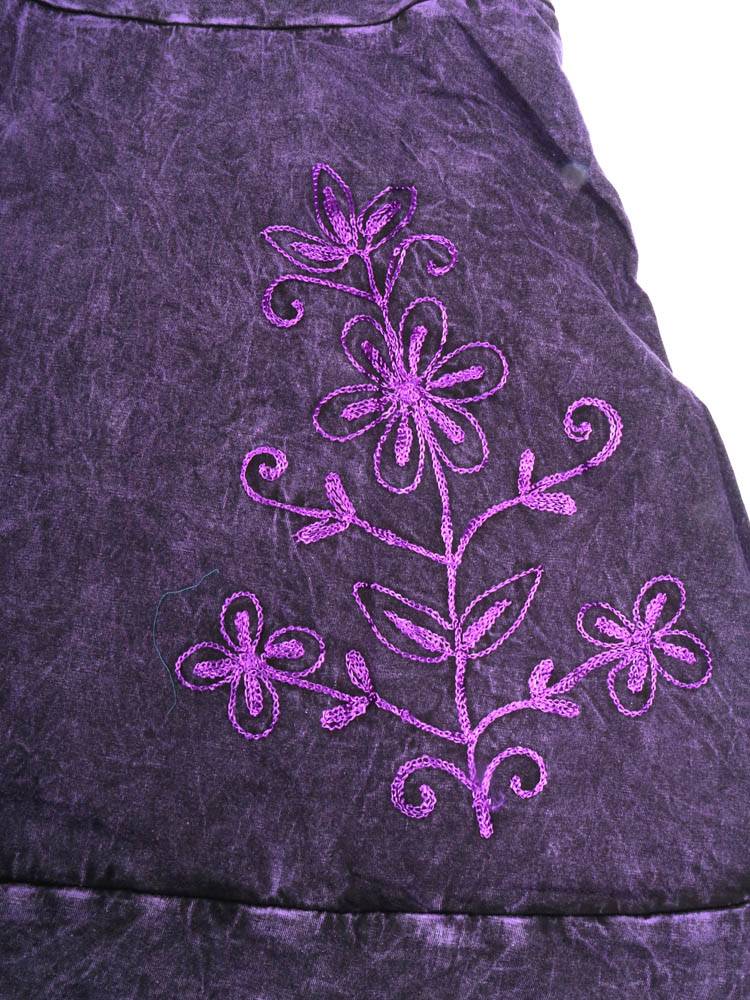 Falda midi bordada con alma artesanal FAEV49