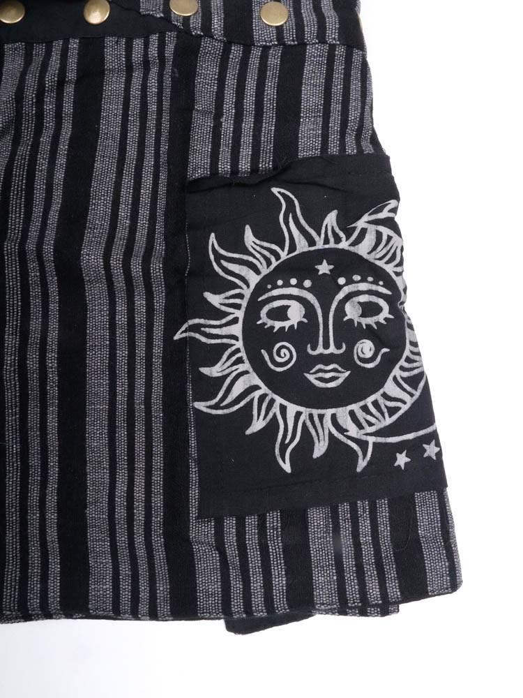 Minifalda alma libre de rayas con bolsillo FAEV50