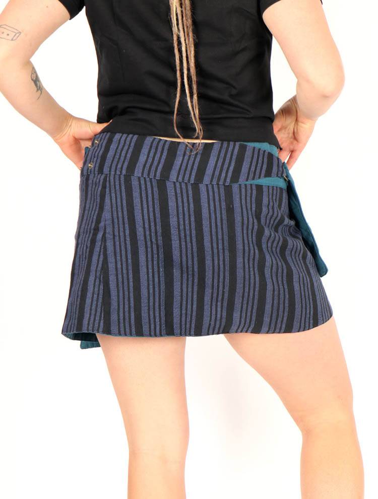 Minifalda alma libre de rayas con bolsillo FAEV50