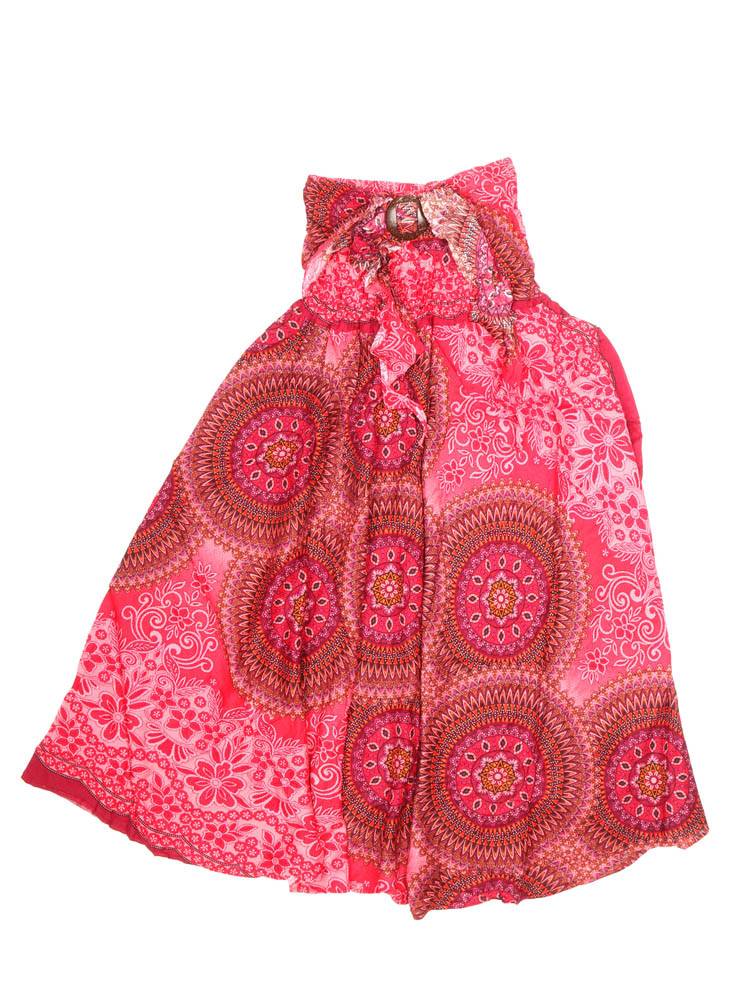 Falda Vestido con Hebilla de Coco FAPI02 color Rojo