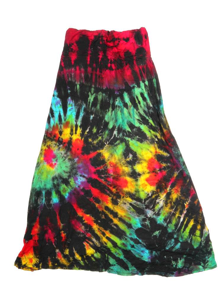 Falda/Vestido hippie Tie Dye Larga FAPN03 color Multicolor