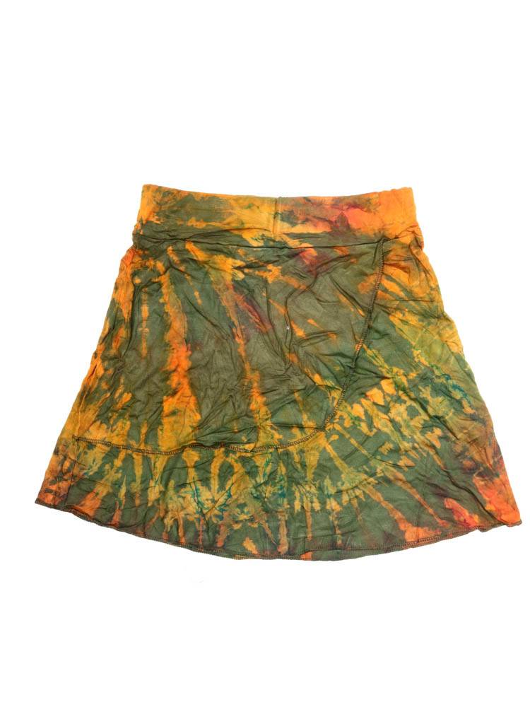 Minifalda Top Tie Dye cruzada FAPN05 color Verde
