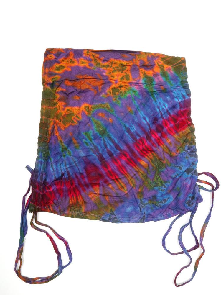 Minifalda/Top Hippie Tie Dye Ajustada FAPN09 color Azul