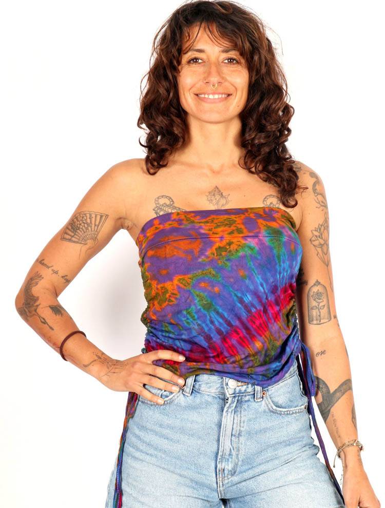 Minifalda/Top Hippie Tie Dye Ajustada FAPN09