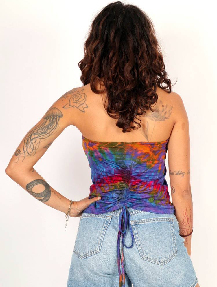 Minifalda/Top Hippie Tie Dye Ajustada FAPN09