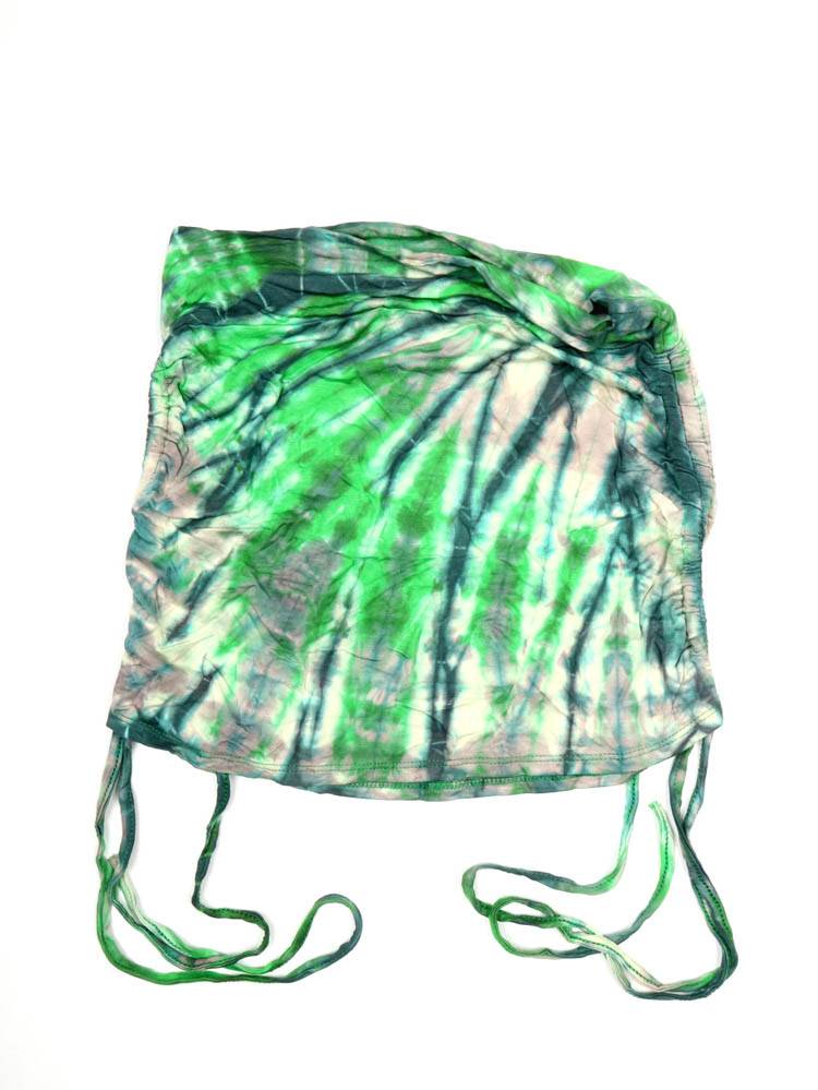 Minifalda/Top Hippie Tie Dye Ajustada FAPN09 color Verde