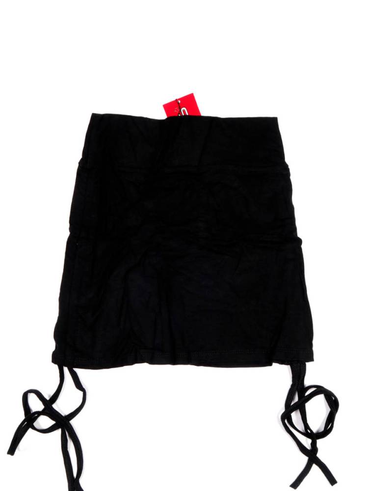Minifalda - Top  Hippie Ajustada FAPN09P color Negro